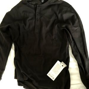 lululemon shift stitch henley long sleeve
